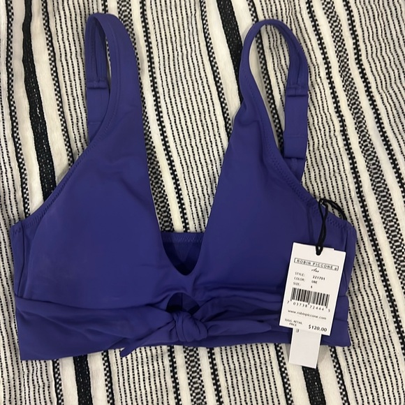 Robin Piccone Ava Knot Bikini Top Size Small NWT - Picture 1 of 4